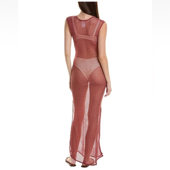 ViX Kimmy Long Coverup Paula Hermanny Dress Open Knit - Picture 13 of 14